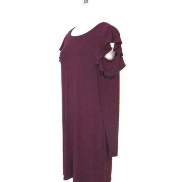 White House Black Market Plum Cold Shoulde… - Picture 3 of 6